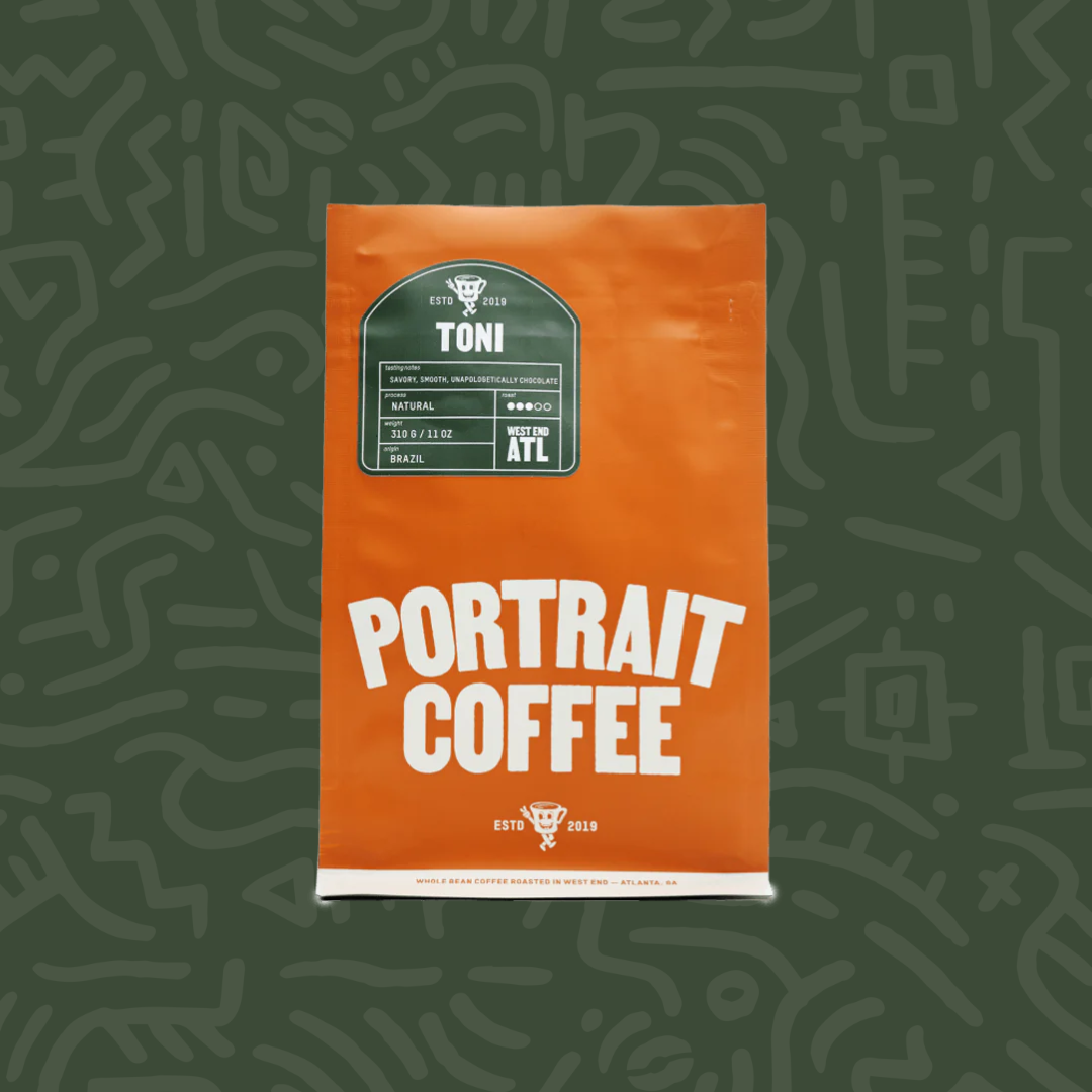 Toni coffee bag by portrait.mom, medium-dark roast chocolate-forward blend