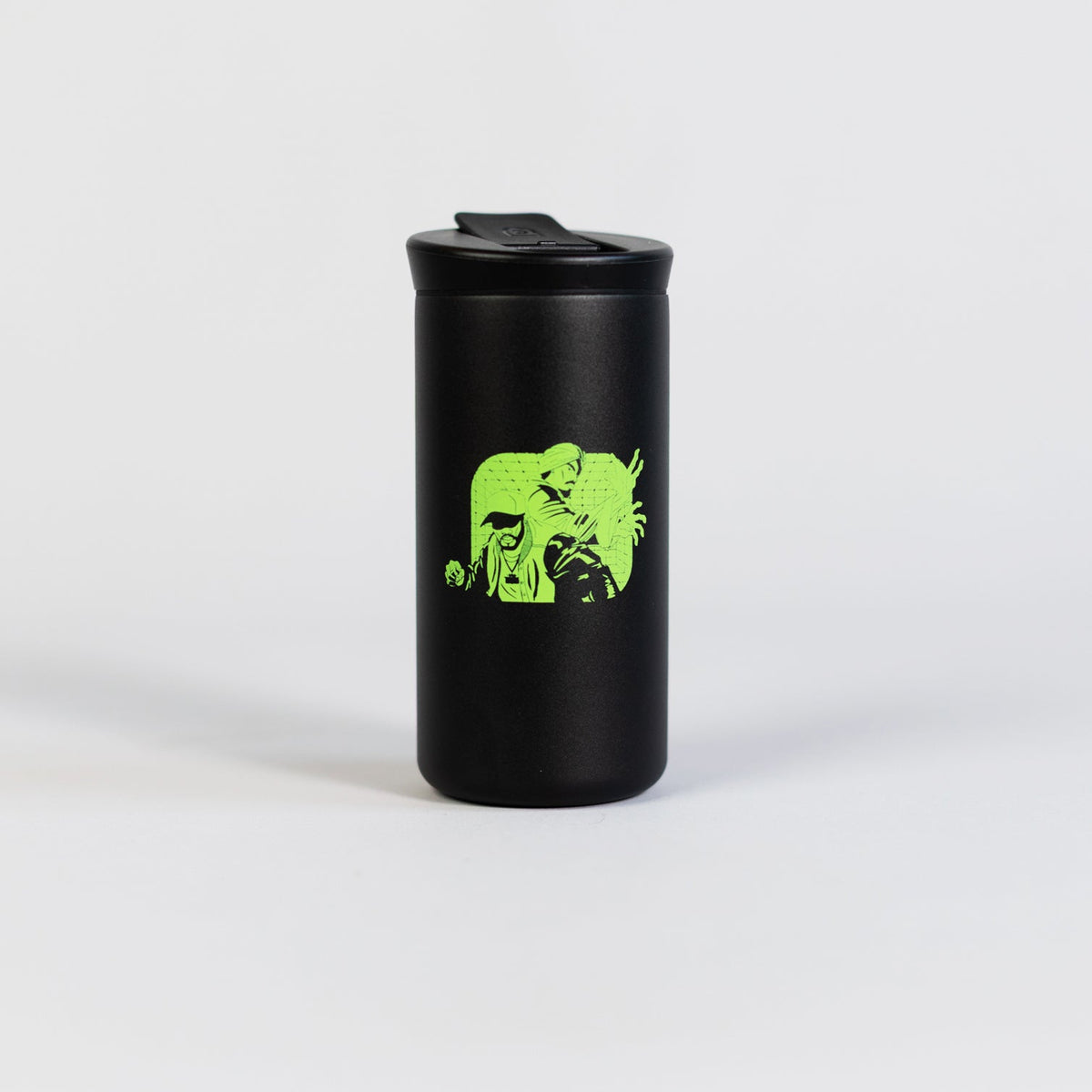ATLiens travel tumbler with collab artwork