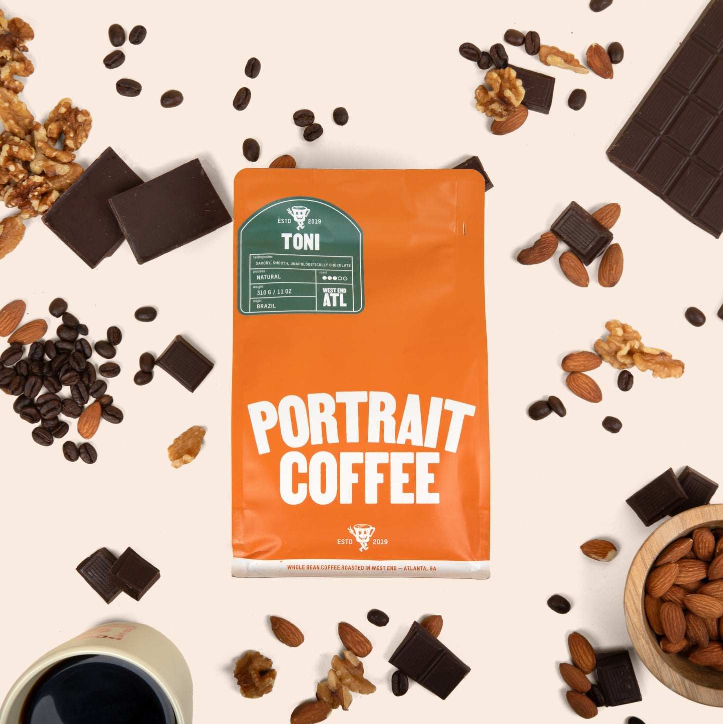 portrait.mom Toni blend 12 oz bag, inspired by Toni Morrison